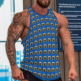 Phly Embassy Men's Full print vest Tank