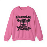 Phly Embassy Unisex Heavy Blend Crewneck Sweatshirt - 'Exercise Your Demons' Design