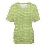 Phly Embassy V-neck pleated T-shirt