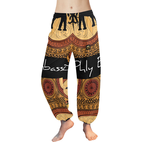 Phly Embassy Women's All Over Print Harem Pants (Model L18)