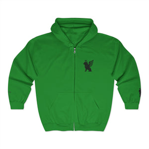 Phly Embassy Cozy Unisex Zip-Up Hoodie with embroidered Design
