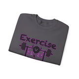 Phly Embassy Unisex Heavy Blend Crewneck Sweatshirt - 'Exercise Your Demons' Design