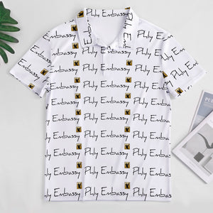 Phly Embassy European Sode POLO Straight Shirt