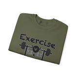 Phly Embassy Unisex Heavy Blend Crewneck Sweatshirt - 'Exercise Your Demons' Design