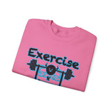 Phly Embassy Unisex Heavy Blend Crewneck Sweatshirt - 'Exercise Your Demons' Design