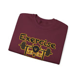 Phly Embassy Unisex Heavy Blend Crewneck Sweatshirt - 'Exercise Your Demons' Design