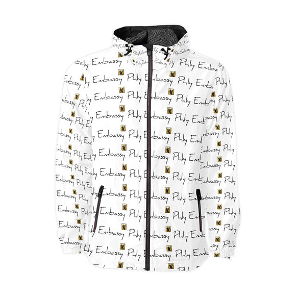 Phly Embassy Unisex All Over Print  Hooded Windbreaker