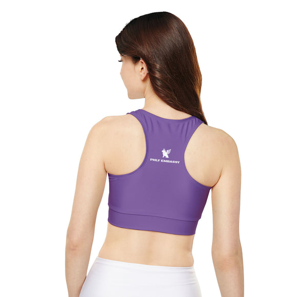 Phly Embassy Fully Lined, Padded Sports Bra (AOP)