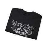 Phly Embassy Unisex Heavy Blend Crewneck Sweatshirt - 'Exercise Your Demons' Design