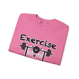 Phly Embassy Unisex Heavy Blend Crewneck Sweatshirt - 'Exercise Your Demons' Design