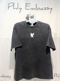 Distressed Round Neck Short Sleeve T-Shirt