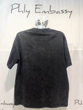 Distressed Round Neck Short Sleeve T-Shirt
