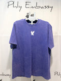 Distressed Round Neck Short Sleeve T-Shirt