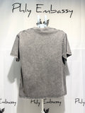 Distressed Round Neck Short Sleeve T-Shirt