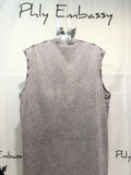 Distressed Round Neck Sleeveless T-Shirt