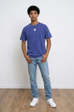 Distressed Round Neck Short Sleeve T-Shirt