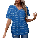 Phly Embassy V-neck pleated T-shirt