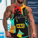 WKO Men's Full print vest Tank