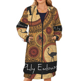 Phly Embassy Women's Long Hooded Coat (Model H72)