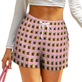 Phly Embassy HP High Waist Loose Elastic Waist Shorts