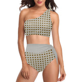 Phly Embassy High Waisted One Shoulder Bikini Set (S16)