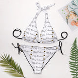 Phly Embassy Ladies Sexy V-Neck Bikini Swimsuit