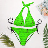 Phly Embassy Ladies Sexy V-Neck Bikini Swimsuit