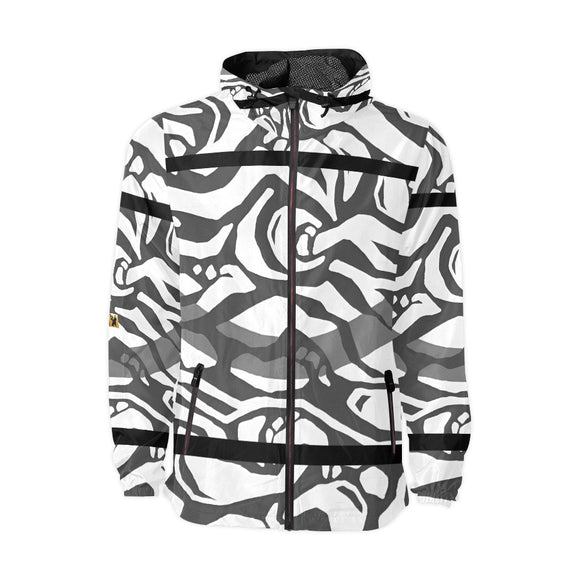 Phly Embassy Unisex All Over Print  Hooded Windbreaker