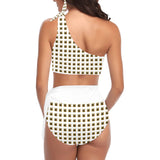 Phly Embassy High Waisted One Shoulder Bikini Set (S16)