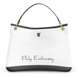 Phly Embassy Classic BLK/WHT Elite Talbot Slouch Bag