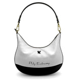 Phly Embassy BLK/WHT Elite Curve Hobo Bag