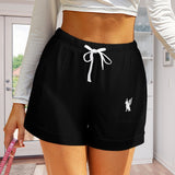 Phly Embassy HP High Waist Loose Elastic Waist Shorts