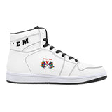 Phly Embassy-D16 High-Top Synthetic Leather Sneakers - Black/Wht