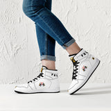 Phly Embassy-D16 High-Top Synthetic Leather Sneakers - Black/Wht