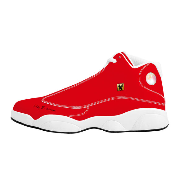 Phly Embassy Basketball Shoes - Red/White