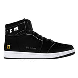 PHLY EMBASSY-D16 High-Top Synthetic Leather Sneakers - Black