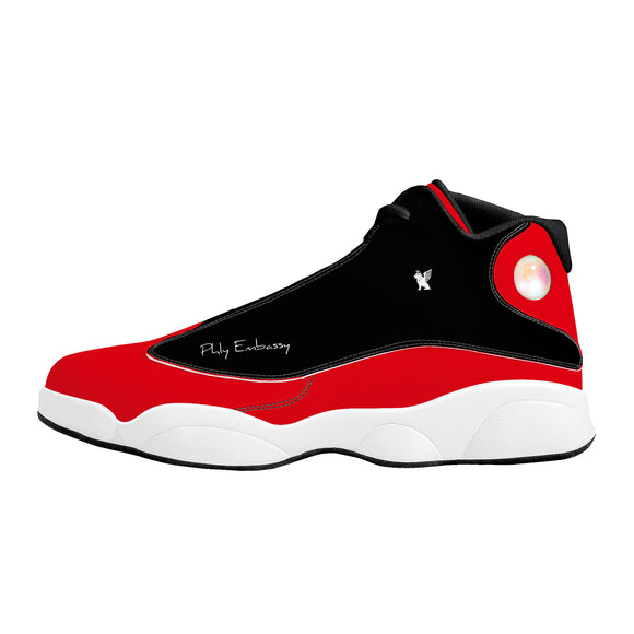 Phly Embassy Basketball Shoes - Red/Black