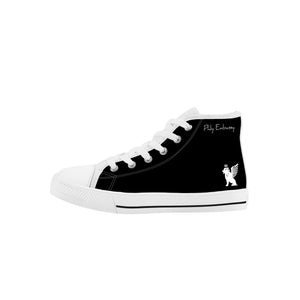 Phly Embassy-SF_K12 Kids High Top Canvas Shoes