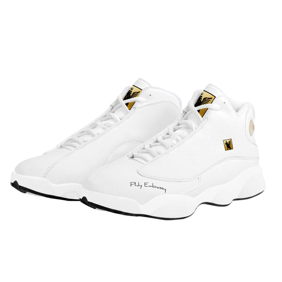 Phly Embassy-Basketball Shoes - White