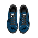 GRND Low-Top Synthetic Leather Sneakers -Blu Black