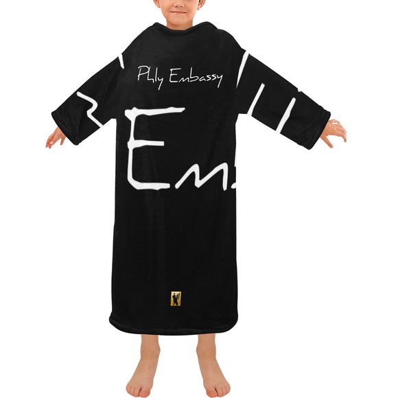 Phly Embassy Robe Blanket Robe with Sleeves for Kids