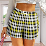 Phly Embassy HP High Waist Loose Elastic Waist Shorts