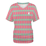 Phly Embassy V-neck pleated T-shirt