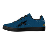 GRND Low-Top Synthetic Leather Sneakers -Blu Black