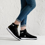 PHLY EMBASSY-D16 High-Top Synthetic Leather Sneakers - Black