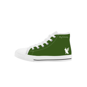 Phly Embassy-SF_K12 Kids High Top Canvas Shoes