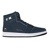 Phly Embassy-D16 High-Top Synthetic Leather Sneakers - Black/Nvy