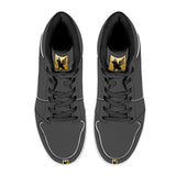 Phly Embassy-D16 High-Top Synthetic Leather Sneakers - Black/Gry