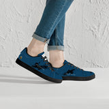 GRND Low-Top Synthetic Leather Sneakers -Blu Black