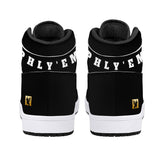 PHLY EMBASSY-D16 High-Top Synthetic Leather Sneakers - Black